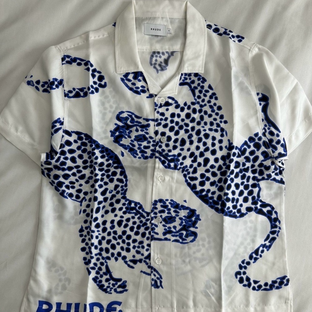 Rhude Silk Leopard Shirt